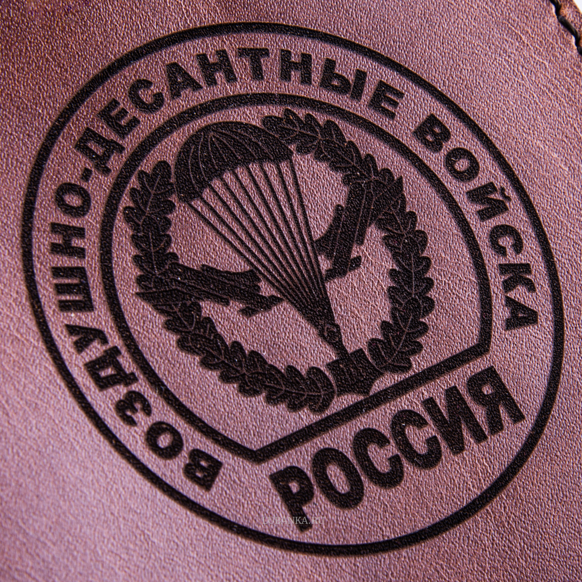 Обложка для паспорта ВДВ коричневая